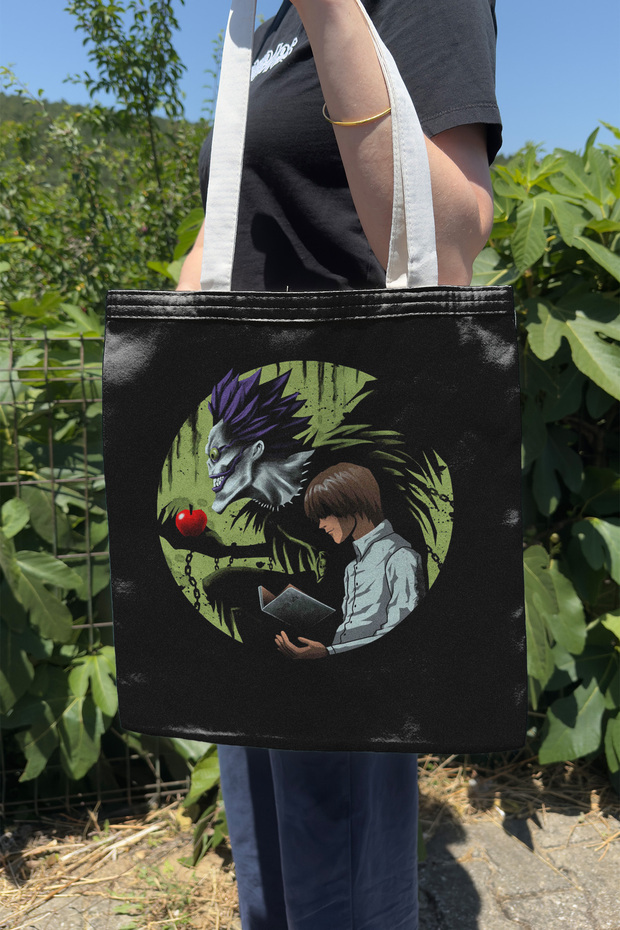 Death Note V5 Summer and Winter Double-Sided Canvas Print Tote Bag Anime Bag