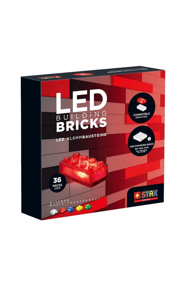 Basic Transparent construction set, 30 pieces