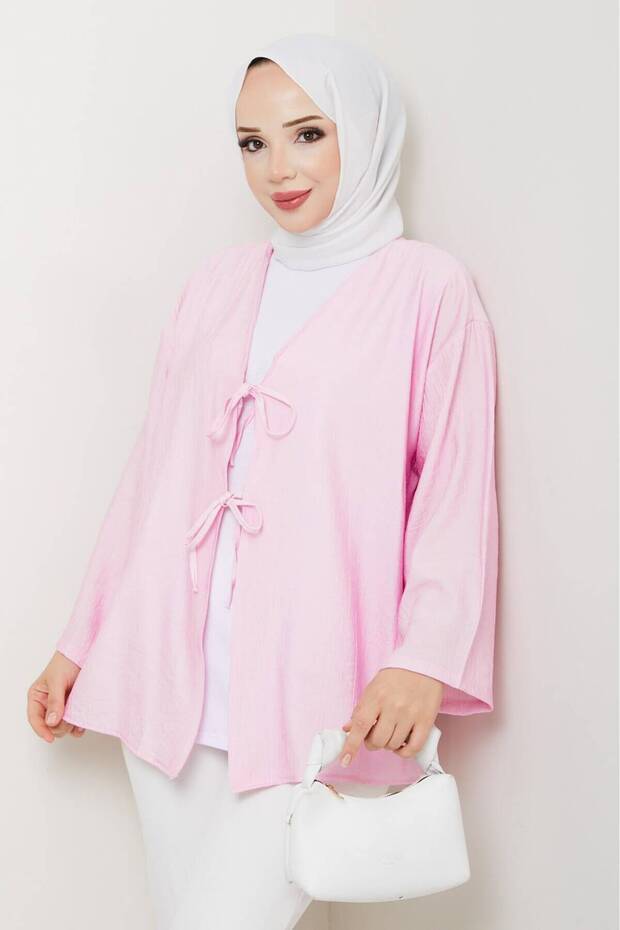 Kiomono Bow Tie Kimono Hijab Tunic Oversize New Season Comfortable Fit