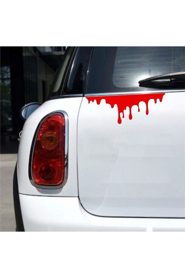 Blood Drop Sticker for Vehicle, Helmet, Car, Motorcycle, Laptop, Glass Sticker 20X7 cm