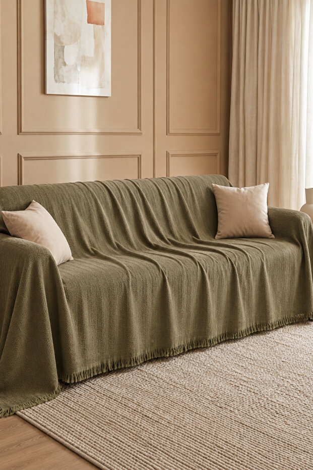 Cotton Non-Slip Anti-Sweat Oversized Sofa Cover Sofa Shawl Sofa Bed Cover 180X300 cm
