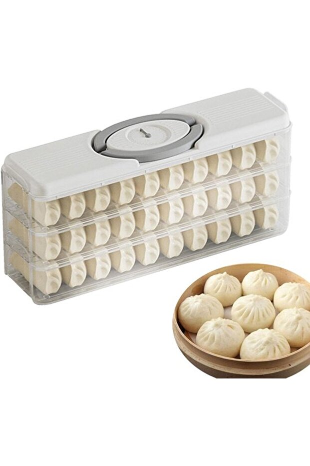 Suitable for Stackable Ravioli Container Box for Freezer Multi-Layer Dumpling Fridge Space-Saving Wontons