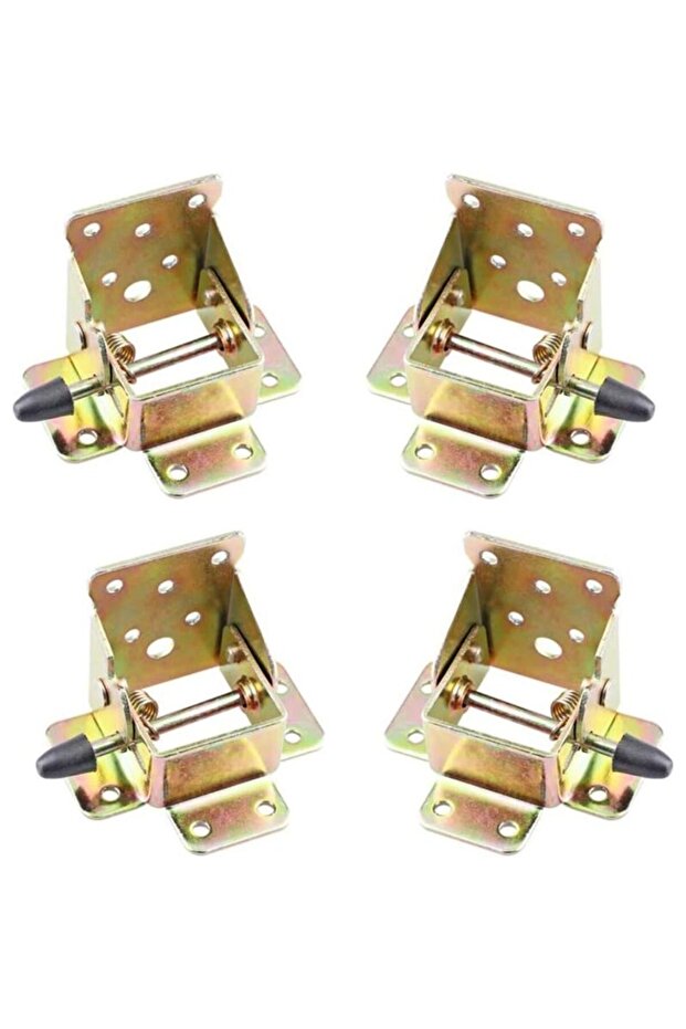 Four folding table legs, folding support frame, self-locking hinges, folding hinge hardware for workbenches, folding legs, folding locking extensions