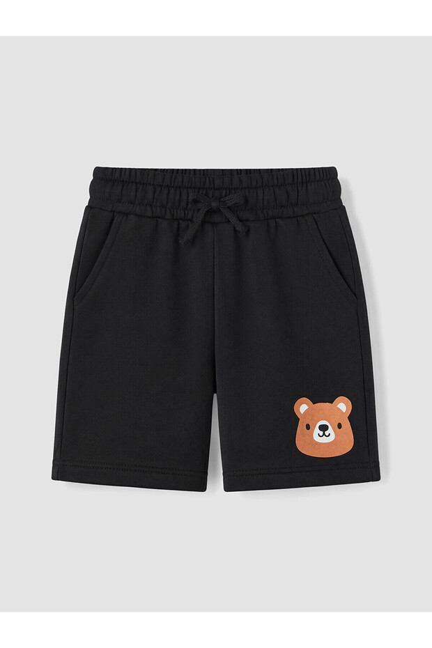 Two Mt Shop Quality Black Printed Standard & Regular Boys' Shorts