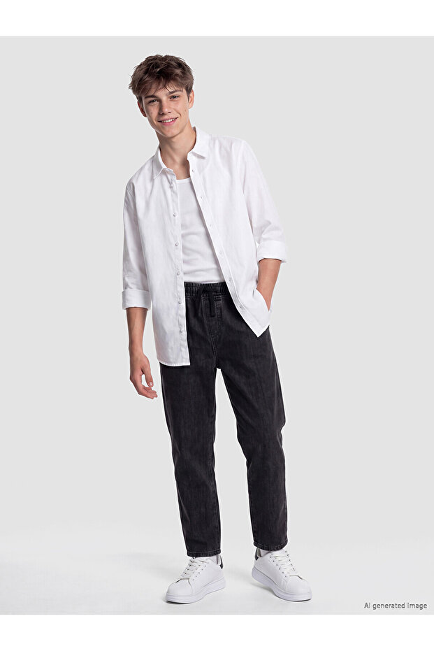 Nevavm Boys' Jean Pants with Elastic Waist