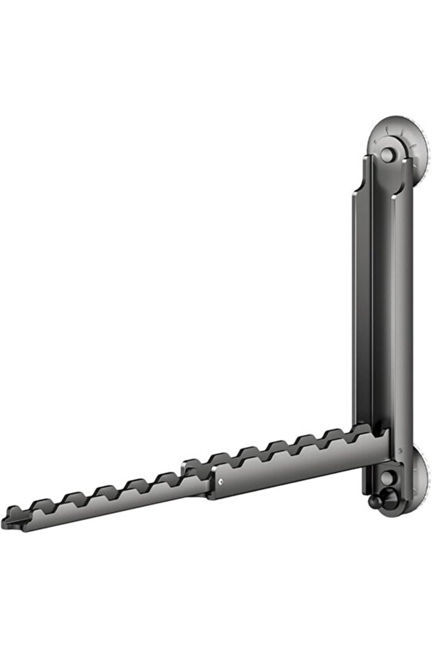 Gunmetal Gray Extendable Suction Cup Clothes Hanger (2 Length Settings: 21.5cm/42.2cm), Portable Folding Rack