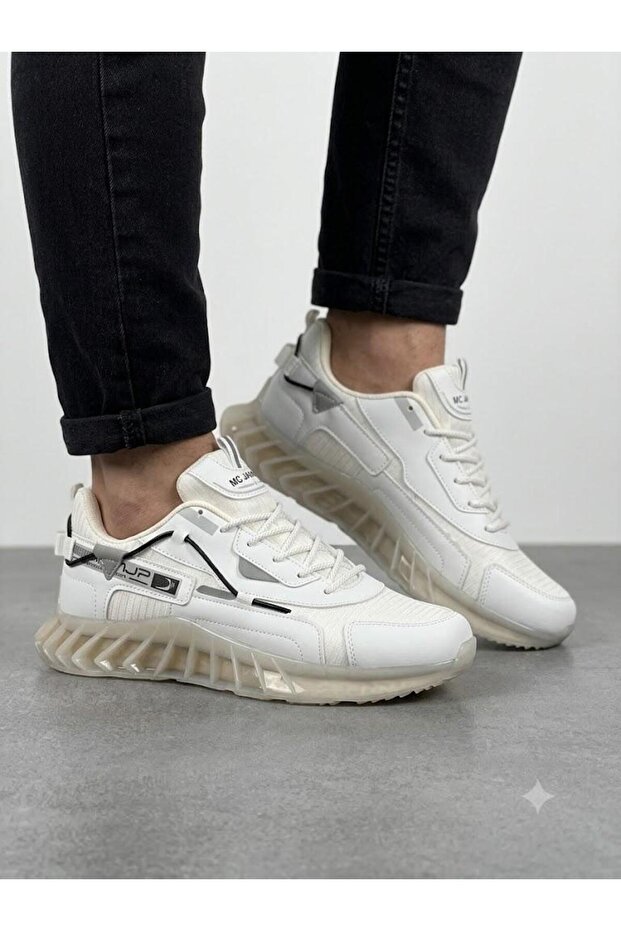 Men's White Orthopedic Imported Sole Casual Sneaker Walking Shoes