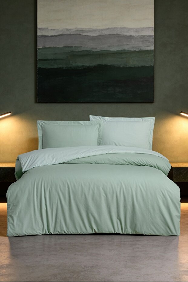 La Notte Single Duvet Cover Set Green