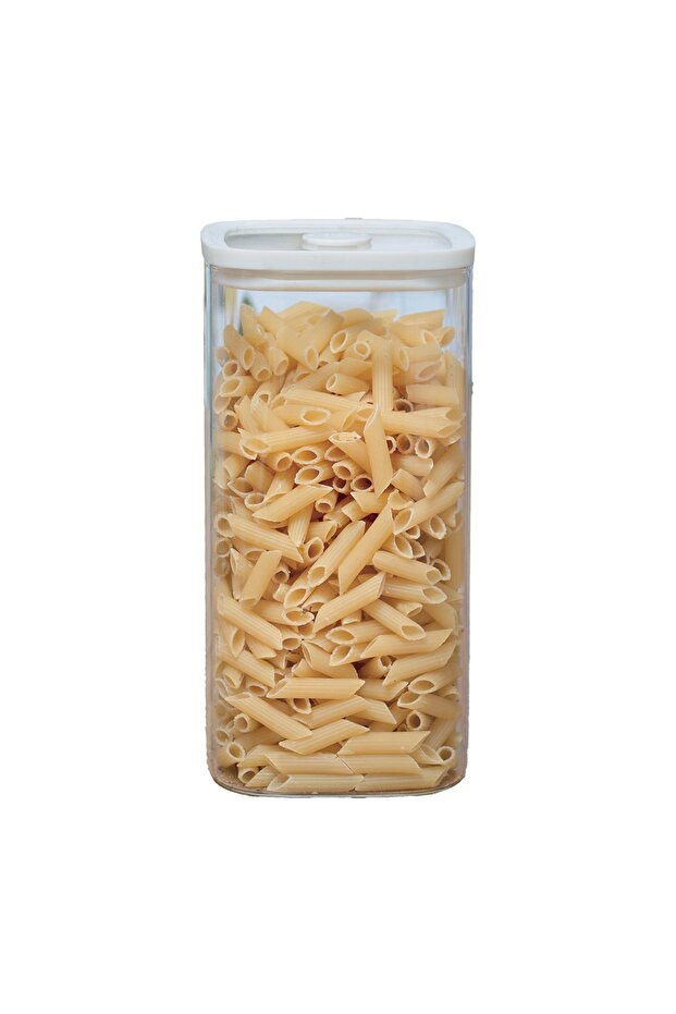 1500 ml Borosilicate Glass Cream Silicone Vacuum Lid Storage Jar Square Food Storage Jar