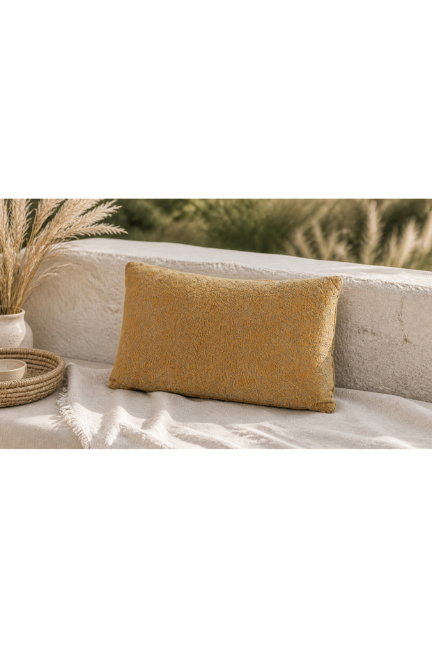 Honey Texture 30 X 50 cm Textured Decorative Filled Throw Pillow