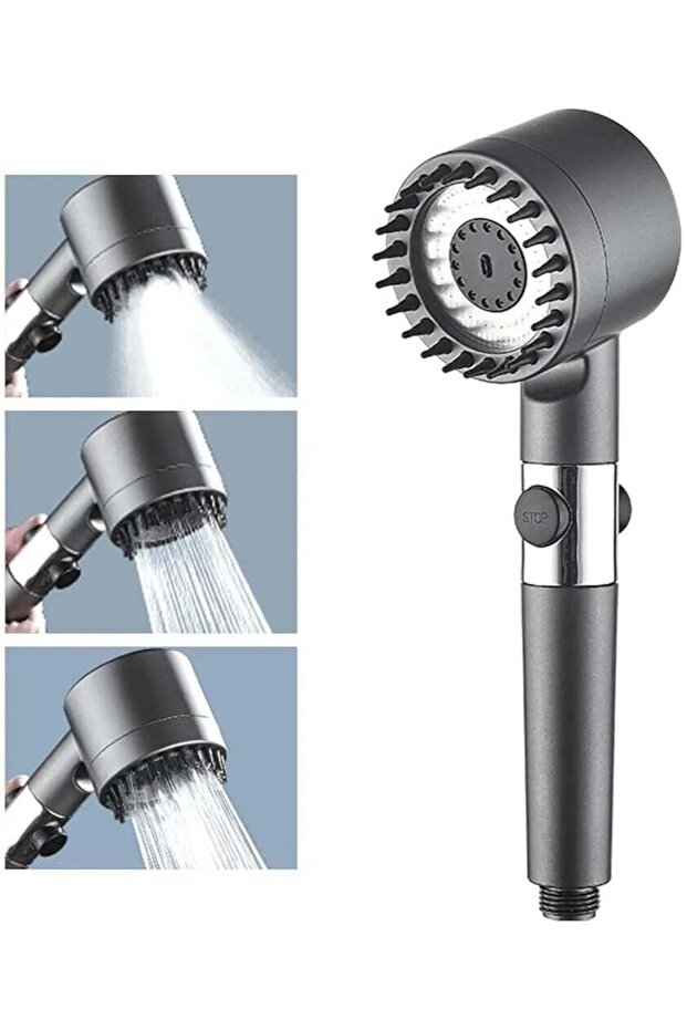 Handheld Filtered Massage Shower Head with Bracket