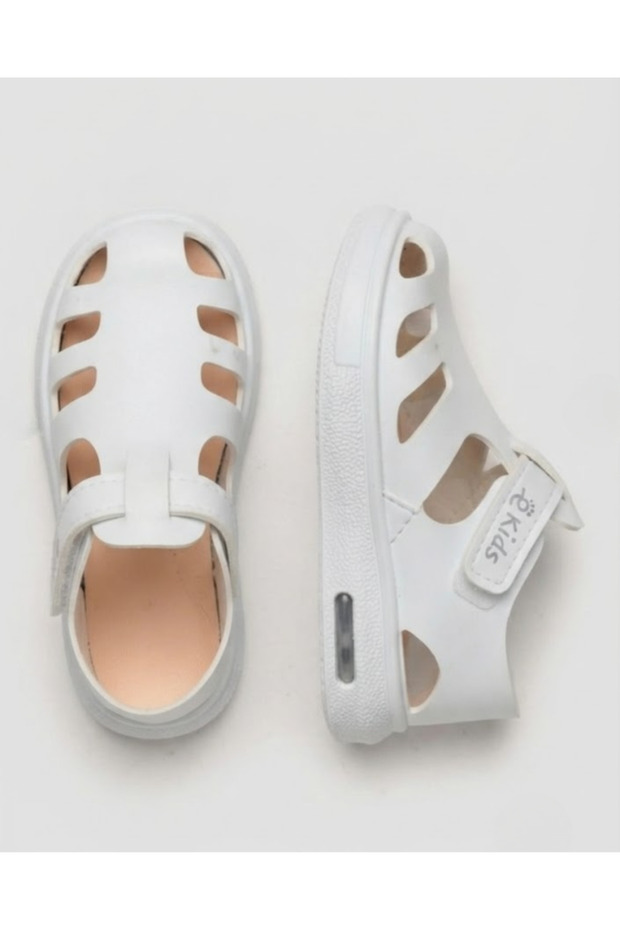 Girl's Anatomical Sole Perforated Velcro Summer Sports Sandals Slippers