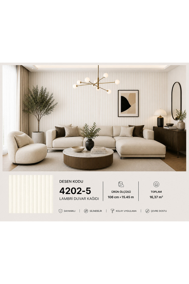 Lambri Model Duvar Kağıdı 16 m2