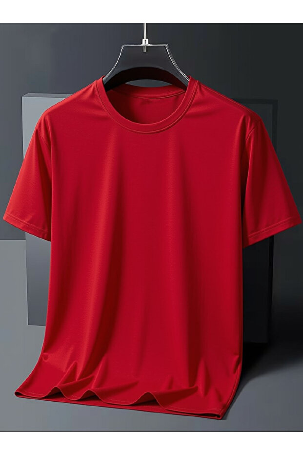 Regular Fit Unprinted Plain 100% Cotton Men's T-Shirt