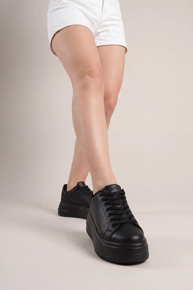 Black Women's Sneaker Casual Sports Shoes