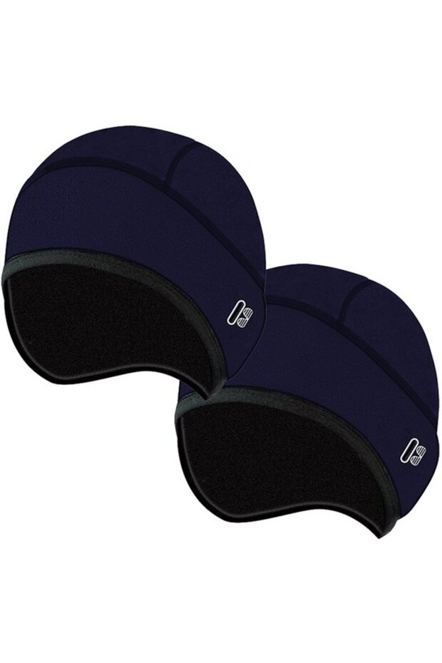 Winter hat set fluorescent green 2pc cycling/ski windproof.