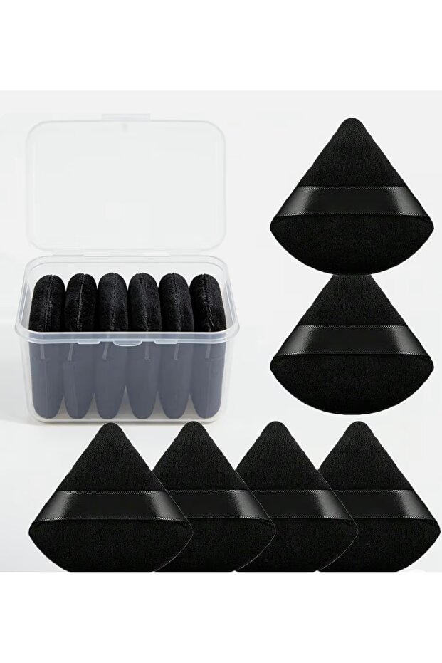 Triangular Shaped Powder Sponges 6 Pieces