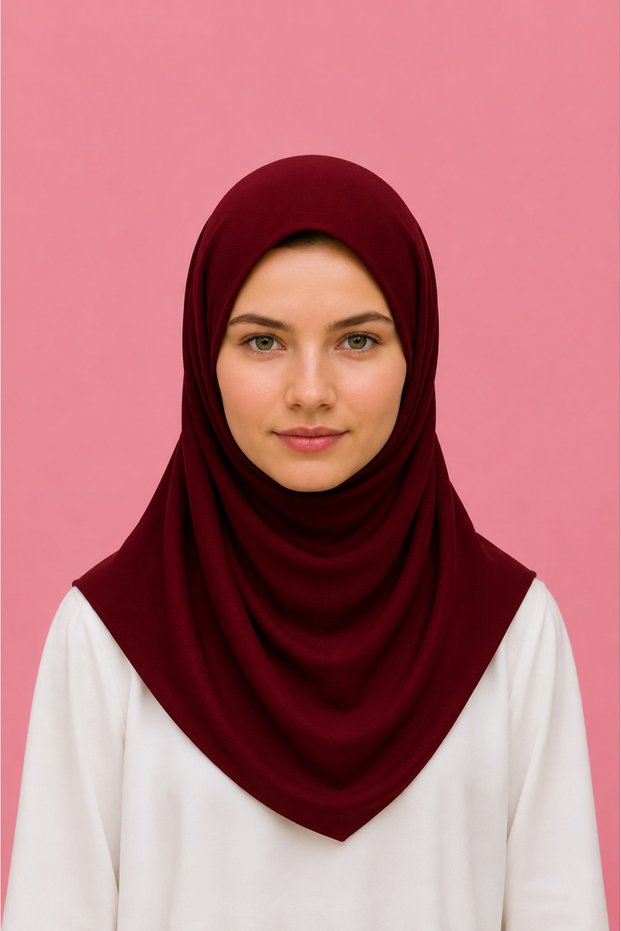 Elegant Floral Printed Hijab for Girls & Women – Dark Grey Modest Islamic Headscarf with Decorative Pattern