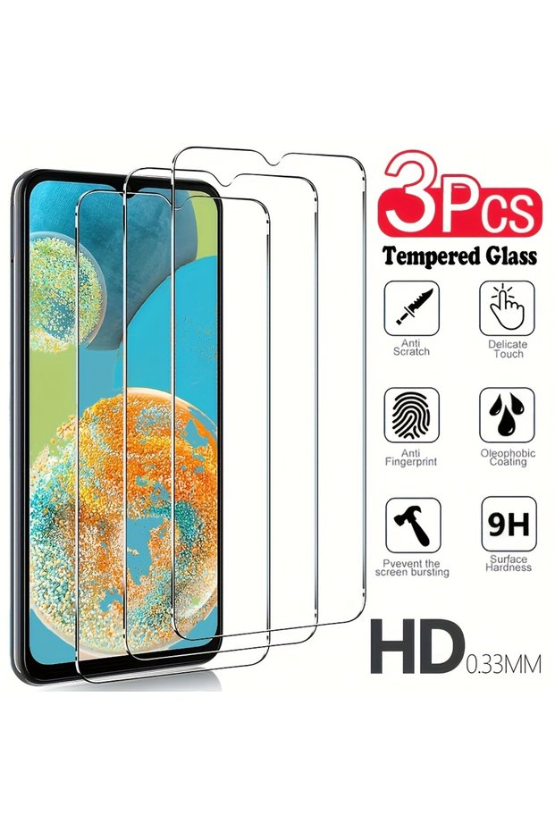 Tempered Glass 3Pcs Samsung M54 5G 3Pcs Tempered Glass For F14 F23 F42 F54 M54 M14 M23 M33 5G A13