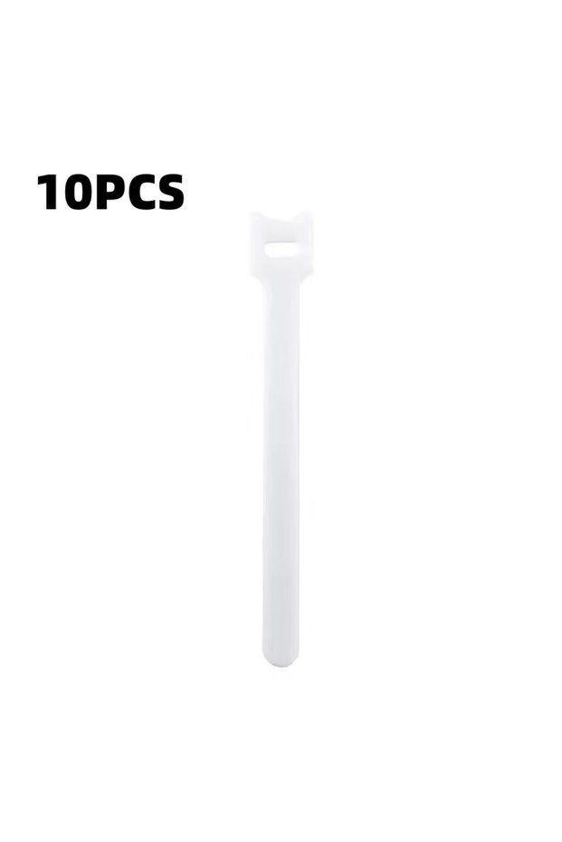 10PCS White 10/30/50PCS USB Cable Organizer Winder Ties Wire Management Holder Reusable Clip Protect