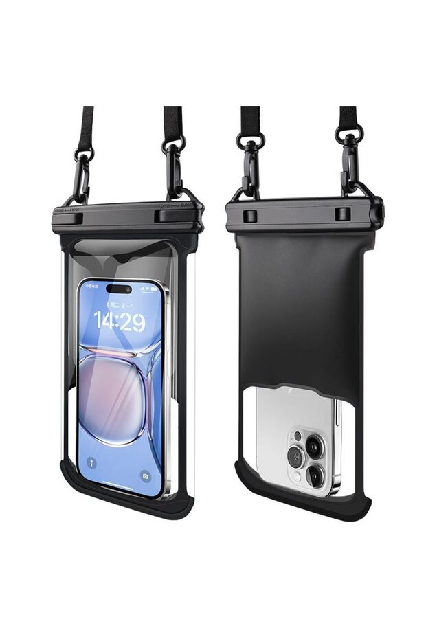 1 PCS Black HAISSKY Bubble Float Mobile Phone Waterproof Pouch For iPhone 17 16 Pro Max 14 13 12 15