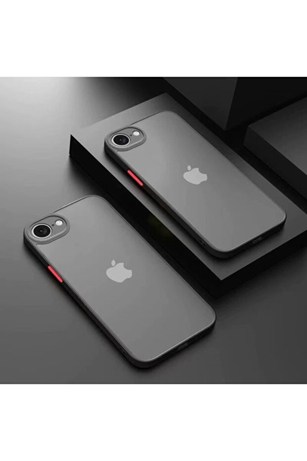 iPhone17e black Shockproof New Armor Bumper Phone Case for iPhone 17E 16E Hard PC Cover Soft Bumper