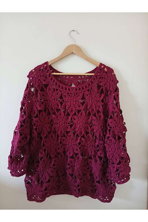 Hand Knitted Motif Sweater