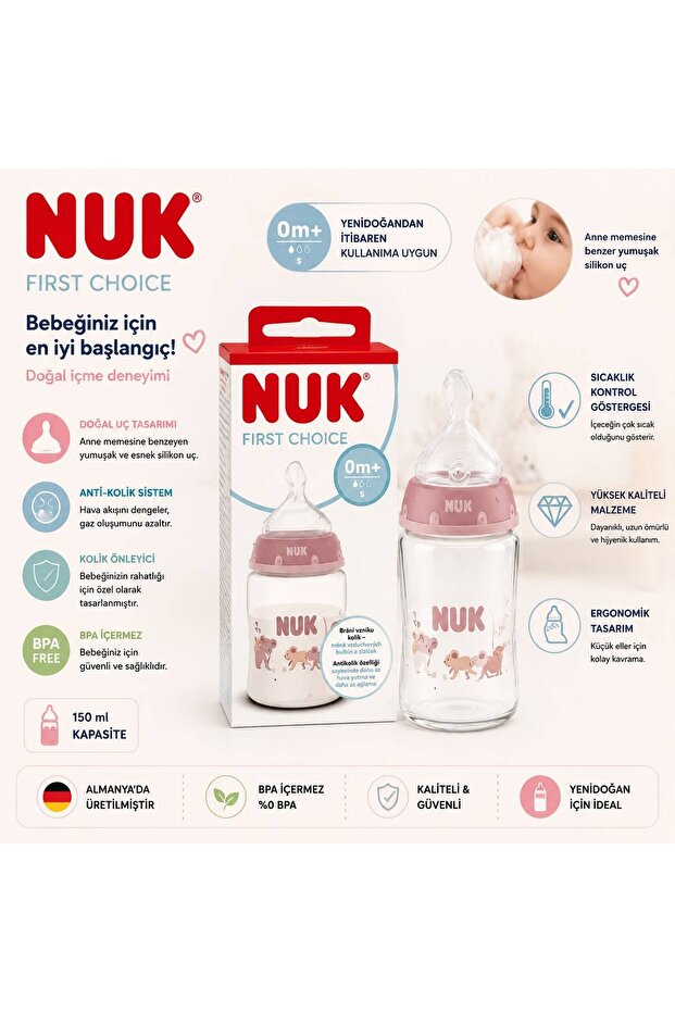 First Choice Biberon 150 ml 0+ Ay