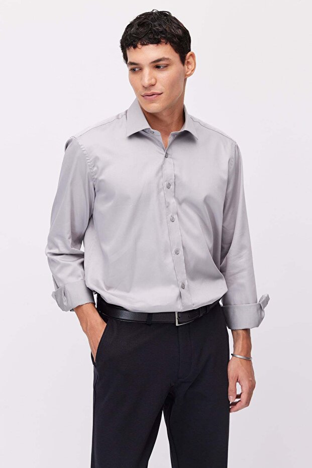 Men's Regular Fit Plain Shirt