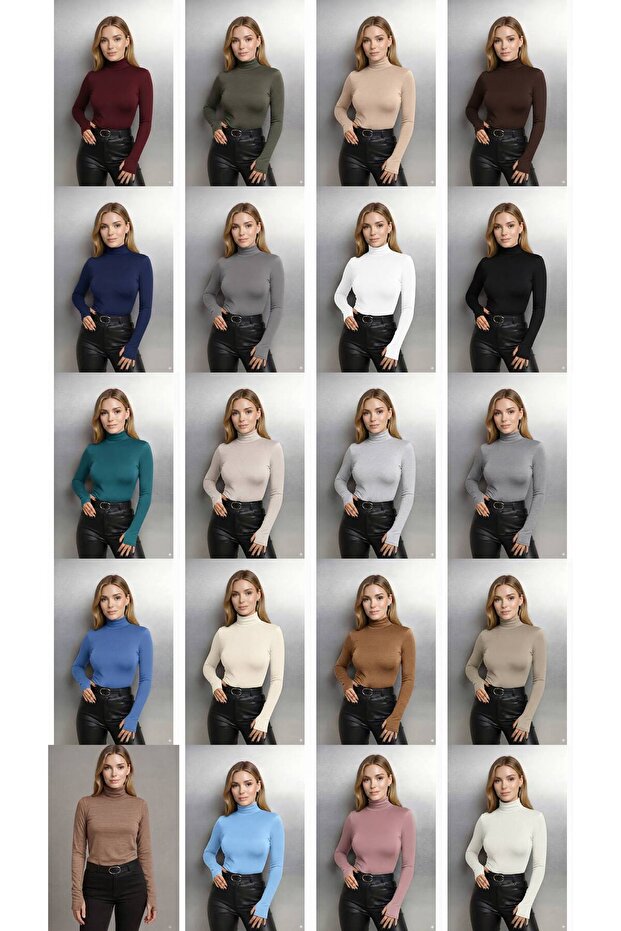 Round Neck Women's Long Sleeve Stretch Fabric Bodysuit with Toes