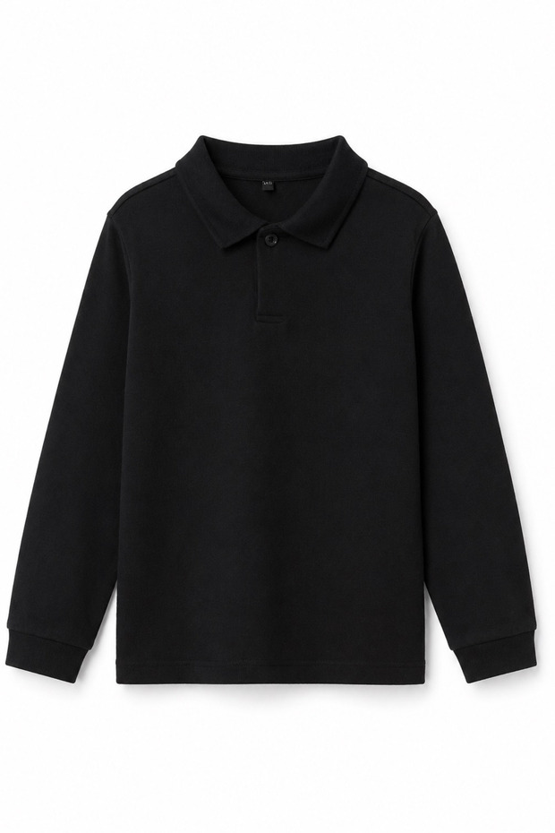 Unisex Kids Polo Collar T-Shirt School Top