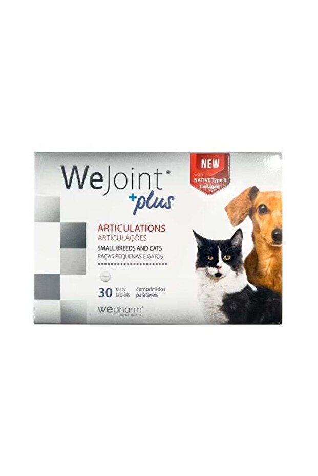 WeJoint Plus Joint Support Supplement for Small Breed Dogs and Cats 30 Tablets From Varmacy