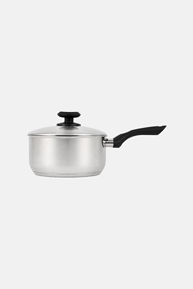 Stainless Steel Sauce Pan With Lid, Silver