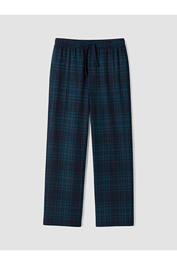 Quality Pieces from Çelebi Store Standard Fit Checkered Embroidered Men's Pajama Bottom
