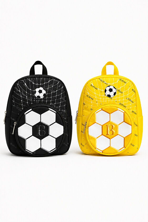 2-Piece Boy-Girl Mini Backpack Set – Rabbit and Football Pattern, Zippered, Adjustable Straps, Kindergarten and Daily Use Bag Set, 2 Pieces