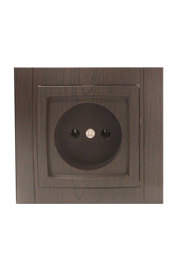 Comtec Anemon single socket, recessed, frame included, oak