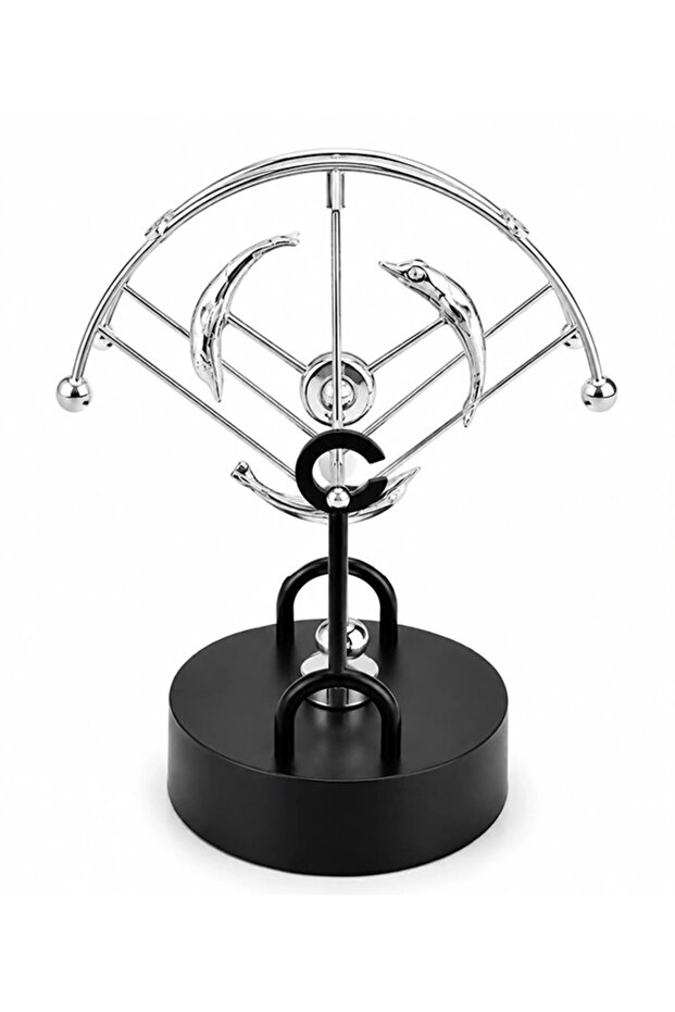 Tabletop Kinetic Balance Decor Moving Metal Object Alk5397