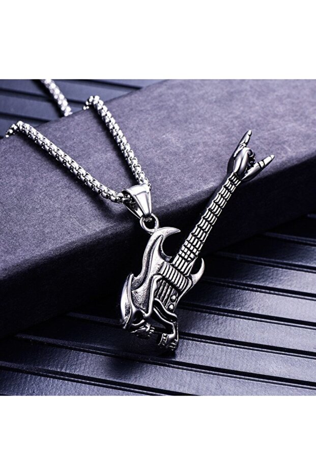 Gitar Kolye Paslanmaz Çelik - 1