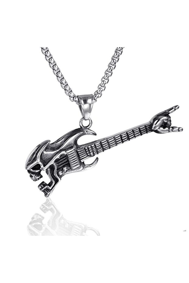 Gitar Kolye Paslanmaz Çelik - 2