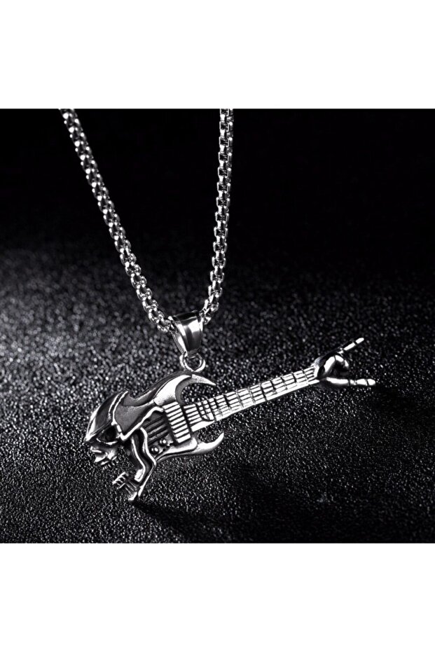 Gitar Kolye Paslanmaz Çelik - 3