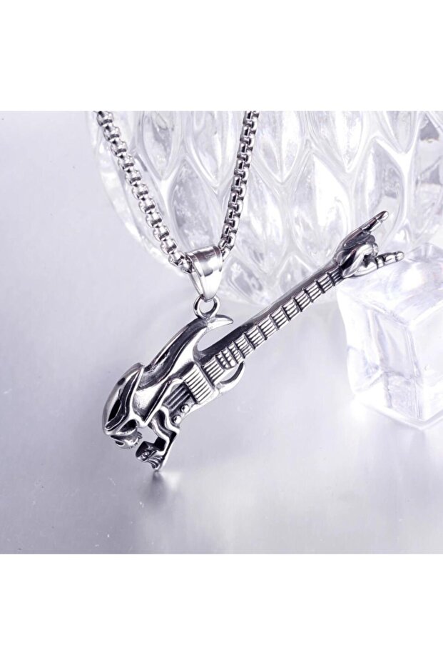 Gitar Kolye Paslanmaz Çelik - 4