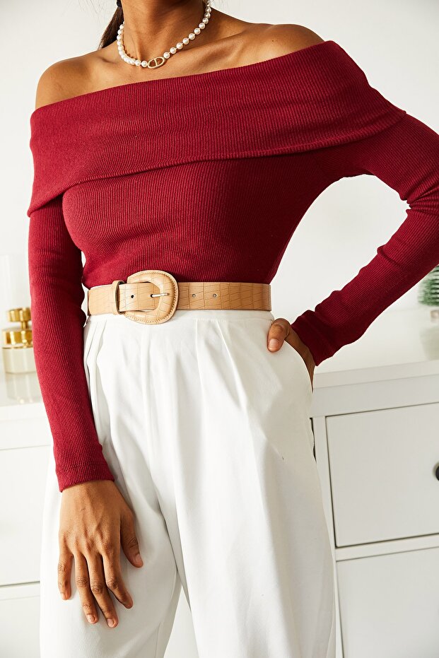 Camisole-Pullover mit Madonna-Kragen für Damen 1KZK3-10860-31 - 3