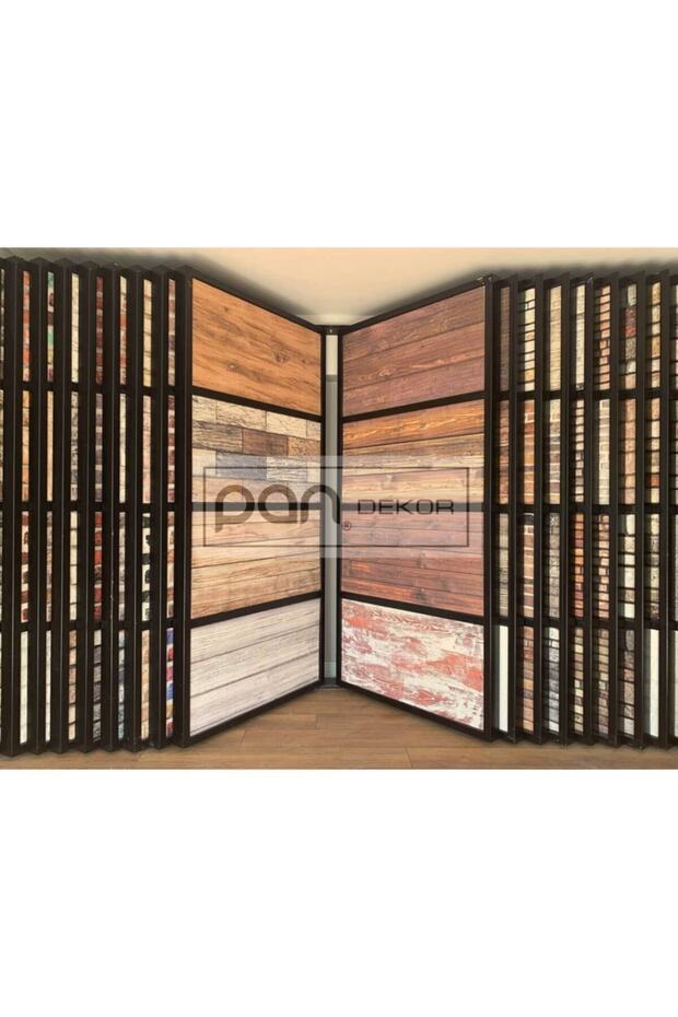 5 Adet (2,5M2) X Ahşap Desenli 3 Boyutlu Renkli Strafor Köpük Duvar Kaplama Paneli (WD-706) - 4