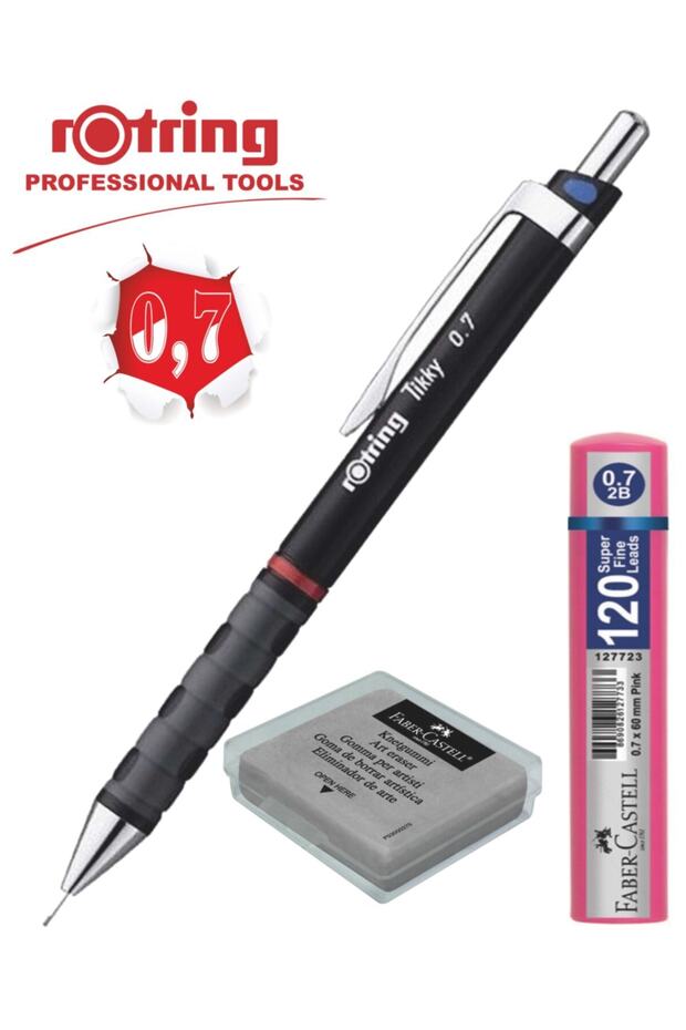 Rotring Tıkky 0.7 Versatil Dough Eraser 120Li Min Black