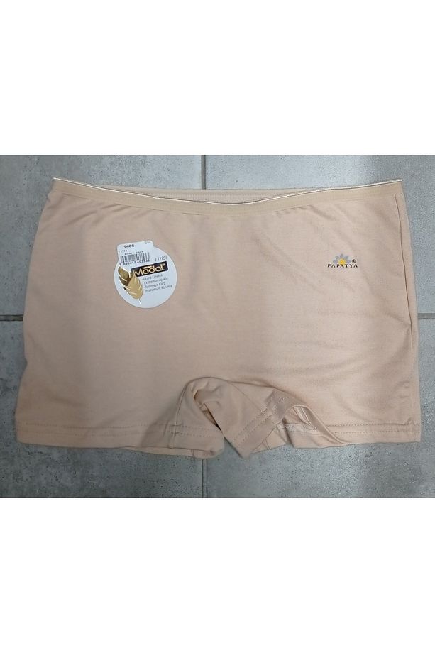 Kadın Bej Modal 6'lı Boxer Şort - 1