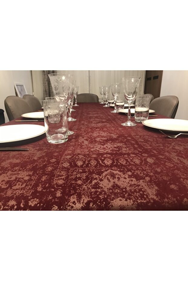 Bordo Masa Örtüsü - 2