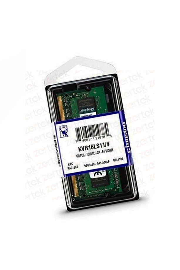 Kvr16ls11/4 4 Gb Ddr3 Sodımm 1600 Mhz Notebook Bellek 1.35v - Low Voltage - 1