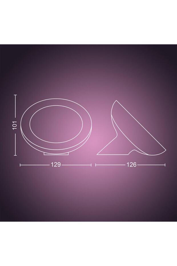 Hue Bloom V4 RGB Akıllı Ambiyans Masa Lambası - Beyaz - 6
