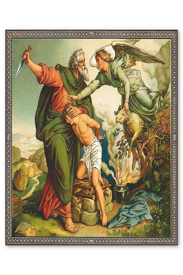Ahşap Tablo Hz Ibrahim'in Allaha Olan Inancı Görseli (25x35 Cm Boyut) - 1