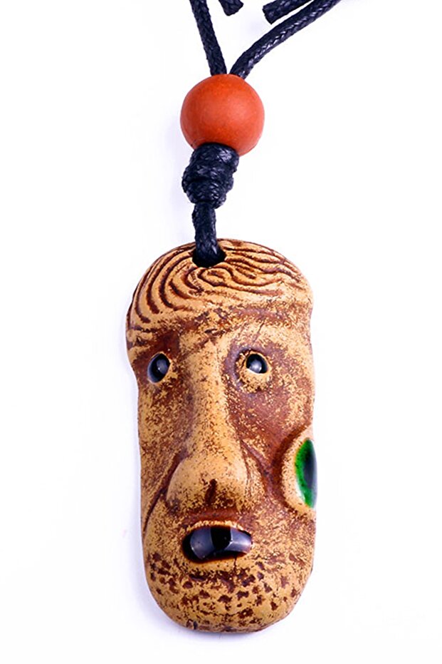 Dejavu Aztec Chantico Totem Natural Necklace